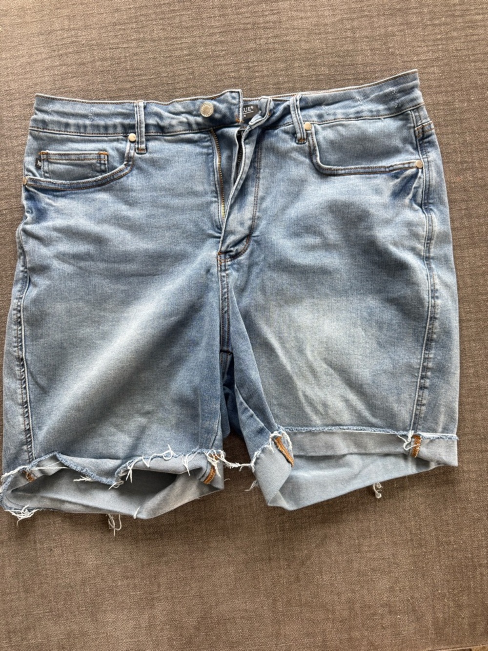 Judy Blue Light Wash Denim Cutoff Shorts